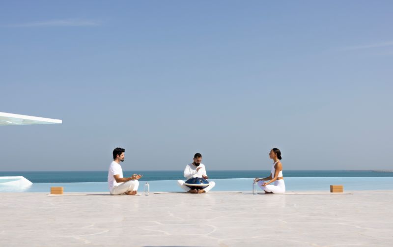 Meditation on the beach